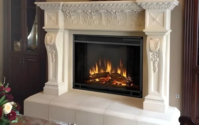 precast fireplace concrete vs precast fireplace wood