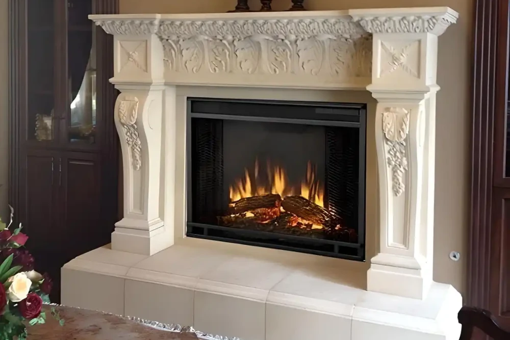 precast fireplace concrete vs precast fireplace wood