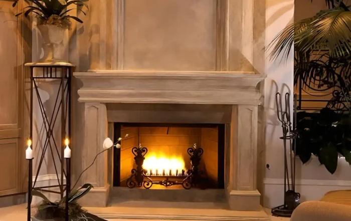 perfect fireplace mantel color