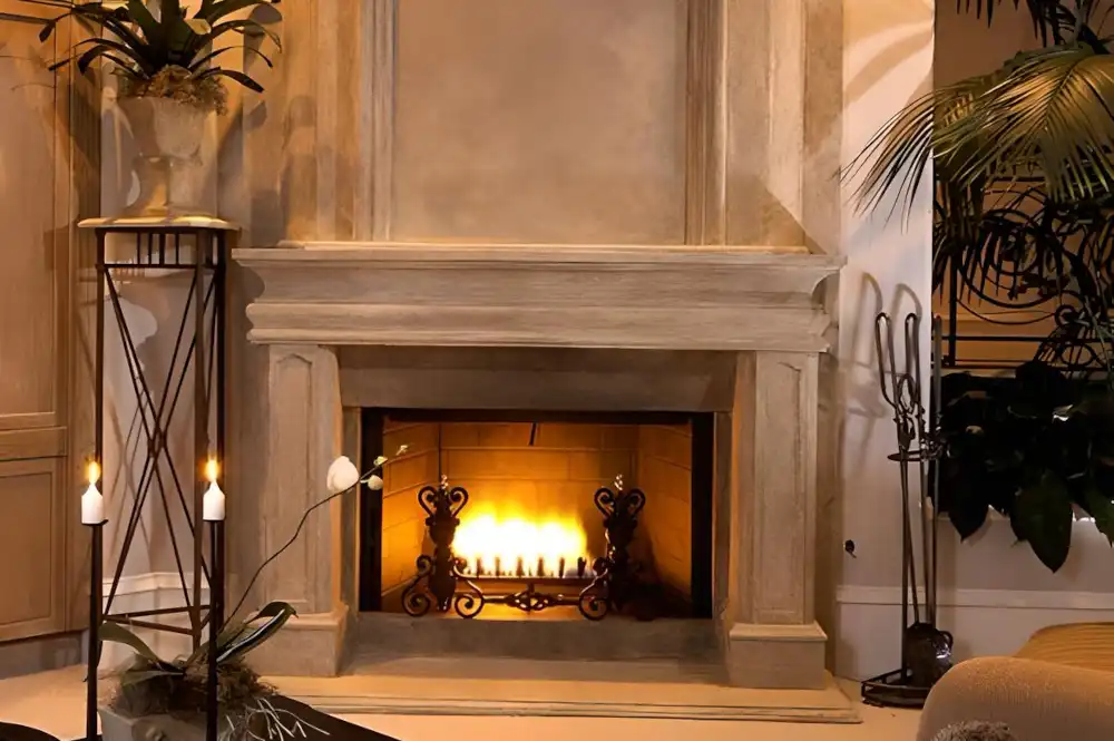 perfect fireplace mantel color