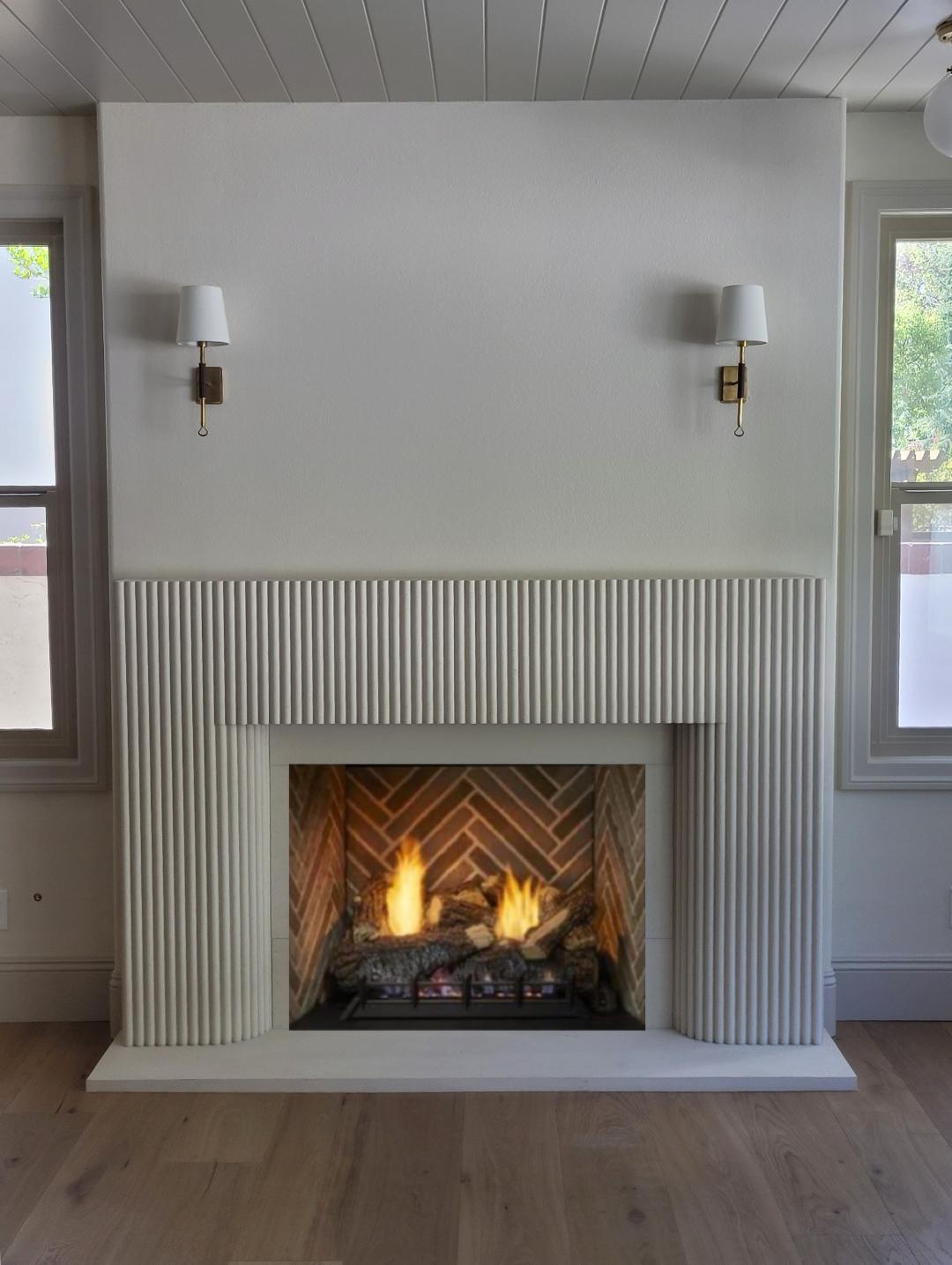 Fluted Custom Mantel